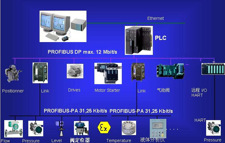 PROFIBUS自动化系统常用现场总线 安徽得润电气技术有限公司，DCS系统专业集成商，全国统一客服热线：400-0551-777